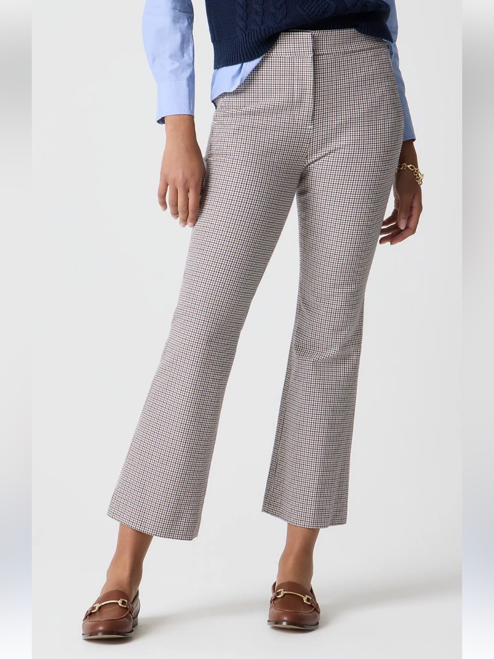 J Crew Factory sz 12 Kelsey kick flare plaid pants